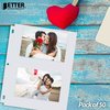 Better Office Products Photo Album Refill Sheets, For 4 x 6 Inch Photos, Heavyweight, Diamond Clear, 50PK 32451